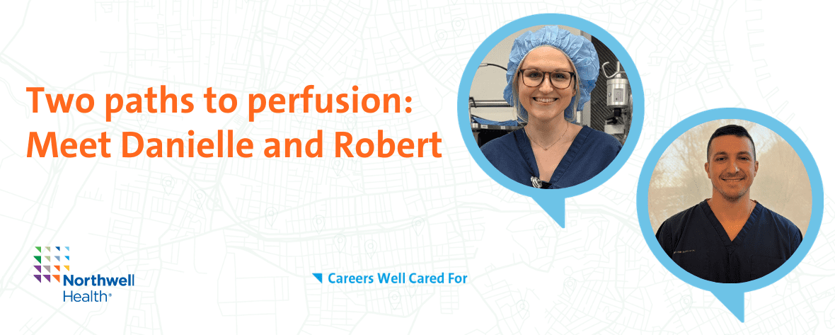 Two paths to perfusion: Meet Danielle and Robert - Two photos. One of Danielle and one of Robert
