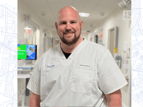 Photo of Christopher, emergency department registered nurse