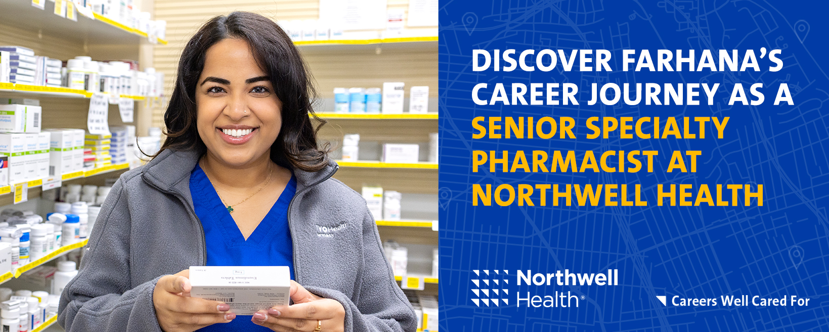 Discover Farhana’s career journey as a senior specialty pharmacist at Northwell Health’s Vivo Health Pharmacy