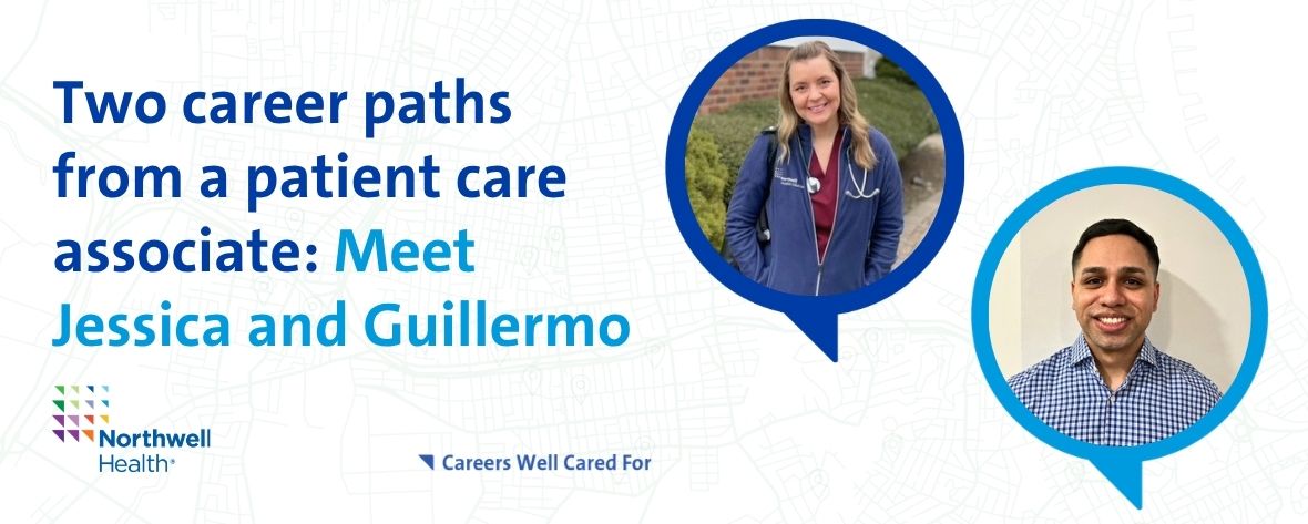 Two Career paths from a patient care associate: Meet Jessica and Guillermo