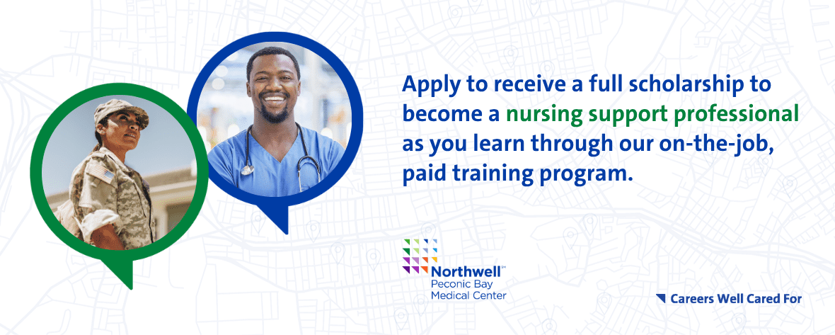 Landing Page Header - 1180x473 (8) Apply to receive a full scholarship to become a nursing support professional as you learn through our on-the-job, paid training program.