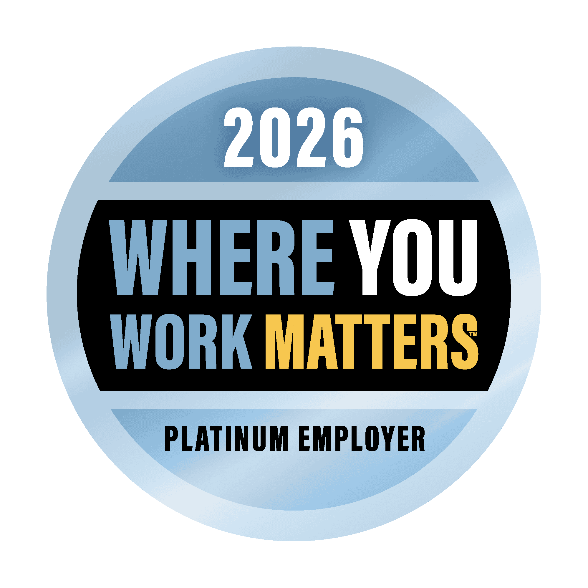 Where You Work Matters Platinum Overall Employer (Emoji) Badge